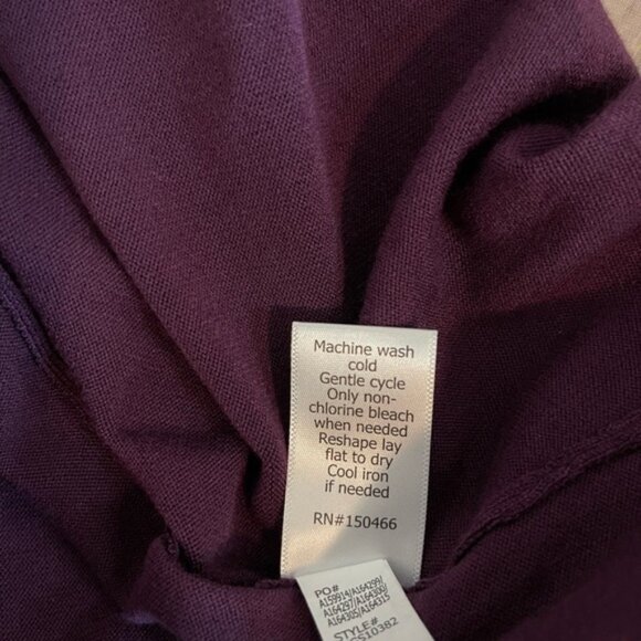 41 Hawthorn Tamzen Bell Sleeve Boatneck Sweater | Dark Purple | Medium | EUC - Picture 6 of 8